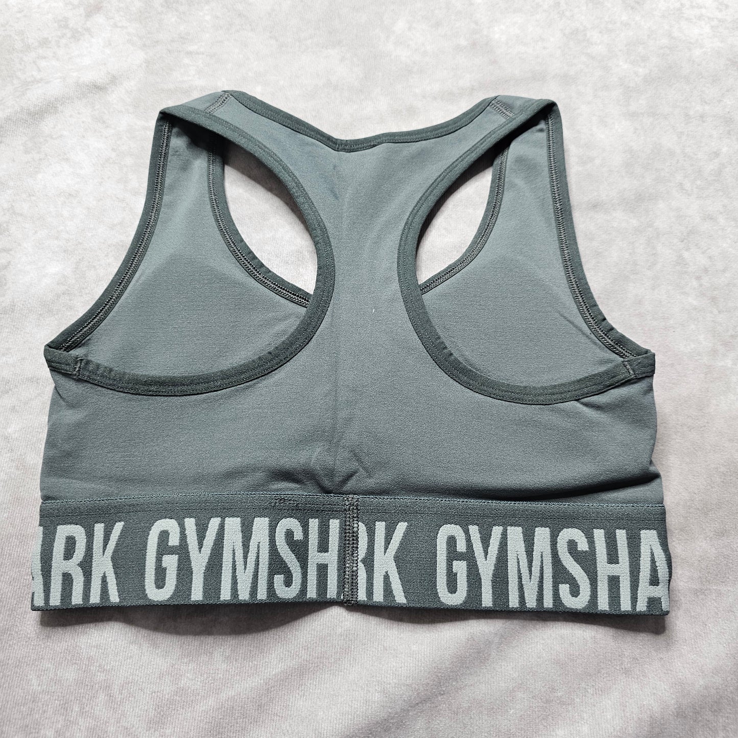Gymshark Fit Seamless Sports Bra – Charcoal Grey Size XS