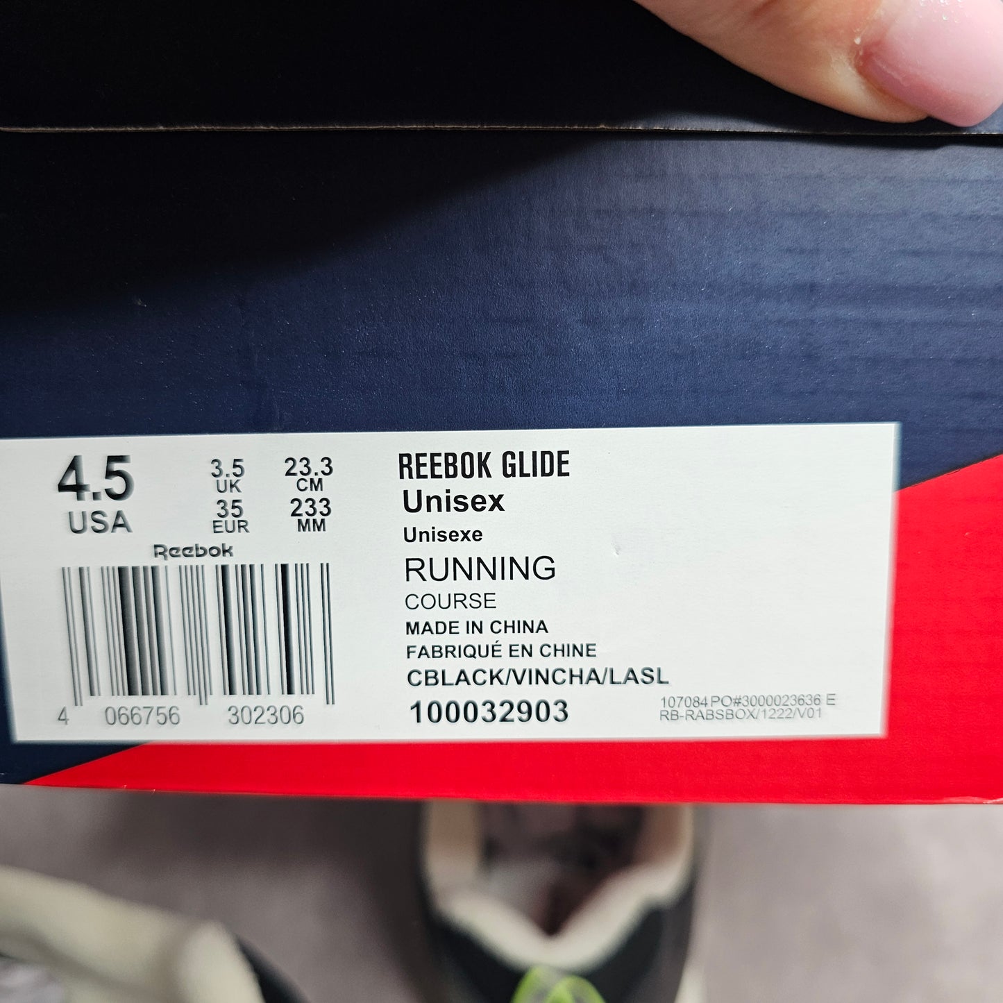 Reebok Glide Trainers – Black UK 3.5