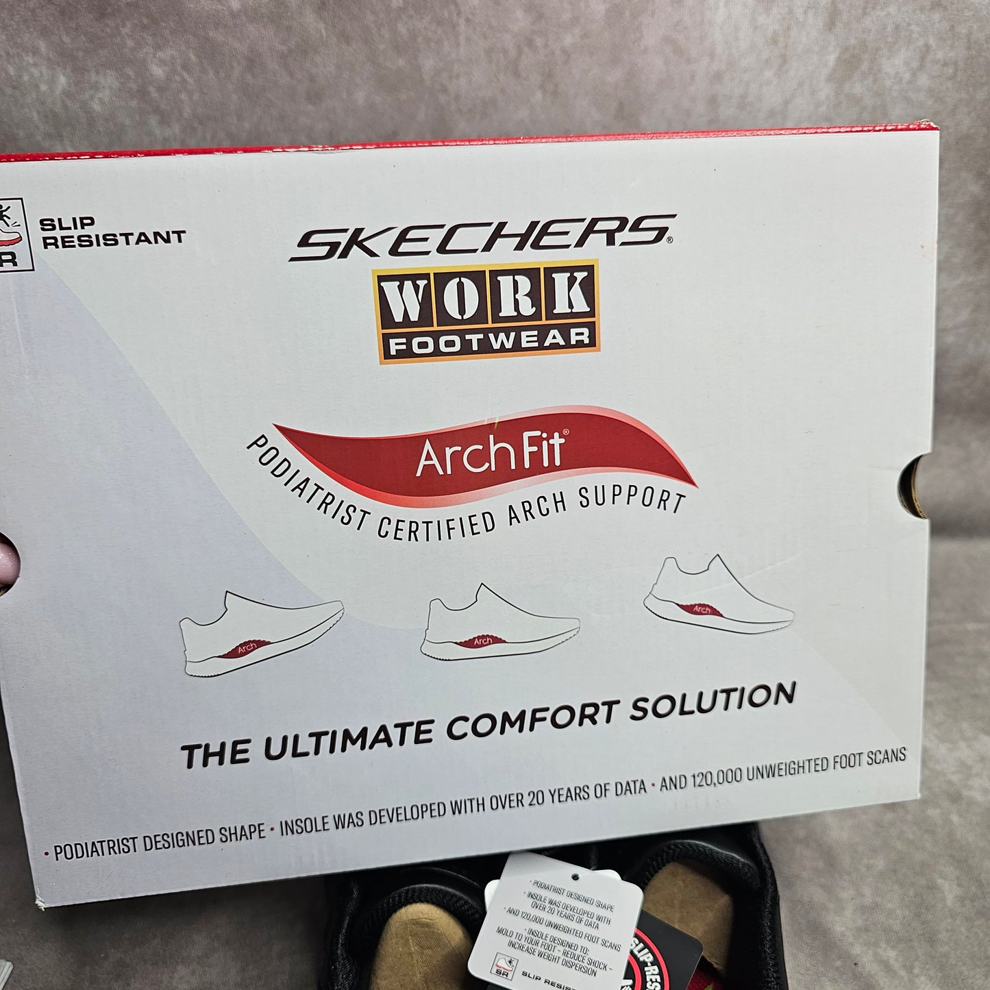 Skechers Work Arch Fit Trickell II Trainers – Black UK 3-8
