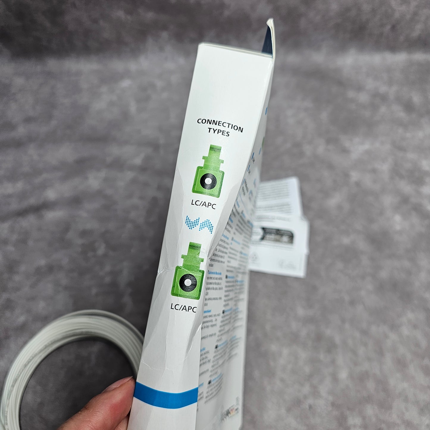 Hama Fibre Optic Network Cable LC/APC 9m White