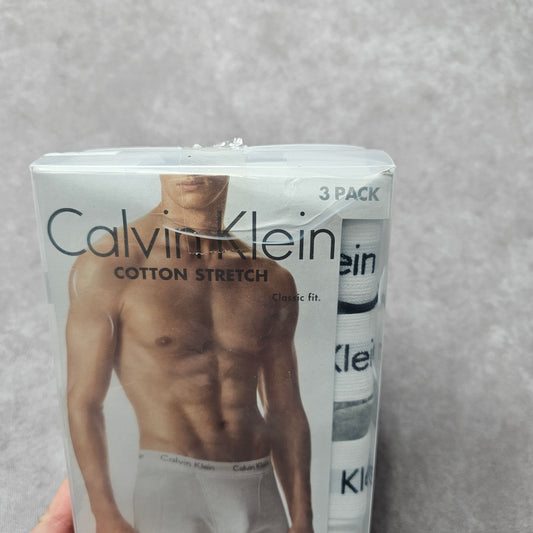 Calvin Klein Men's Cotton Stretch Trunks 3 Pack Size M