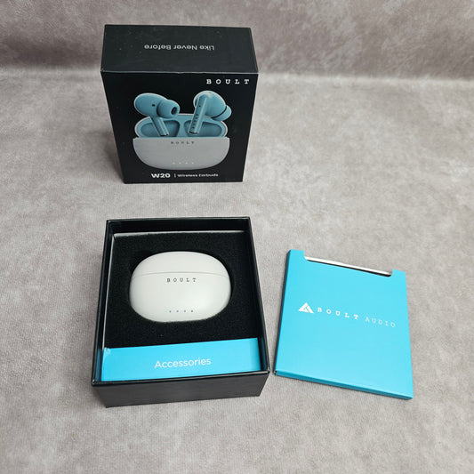 Boult W20 Wireless Earbuds – Glacier Blue