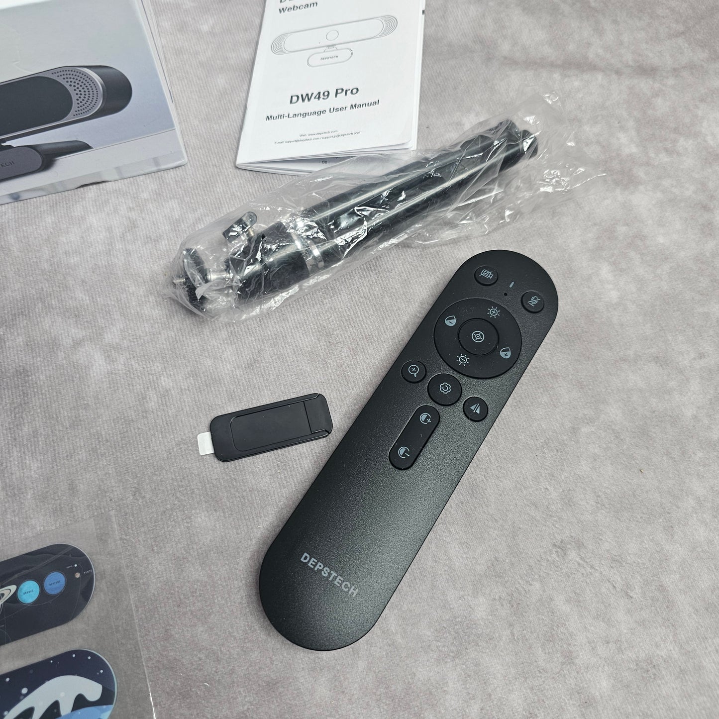 DEPSTECH DW49 Pro 4K UHD Webcam – Black