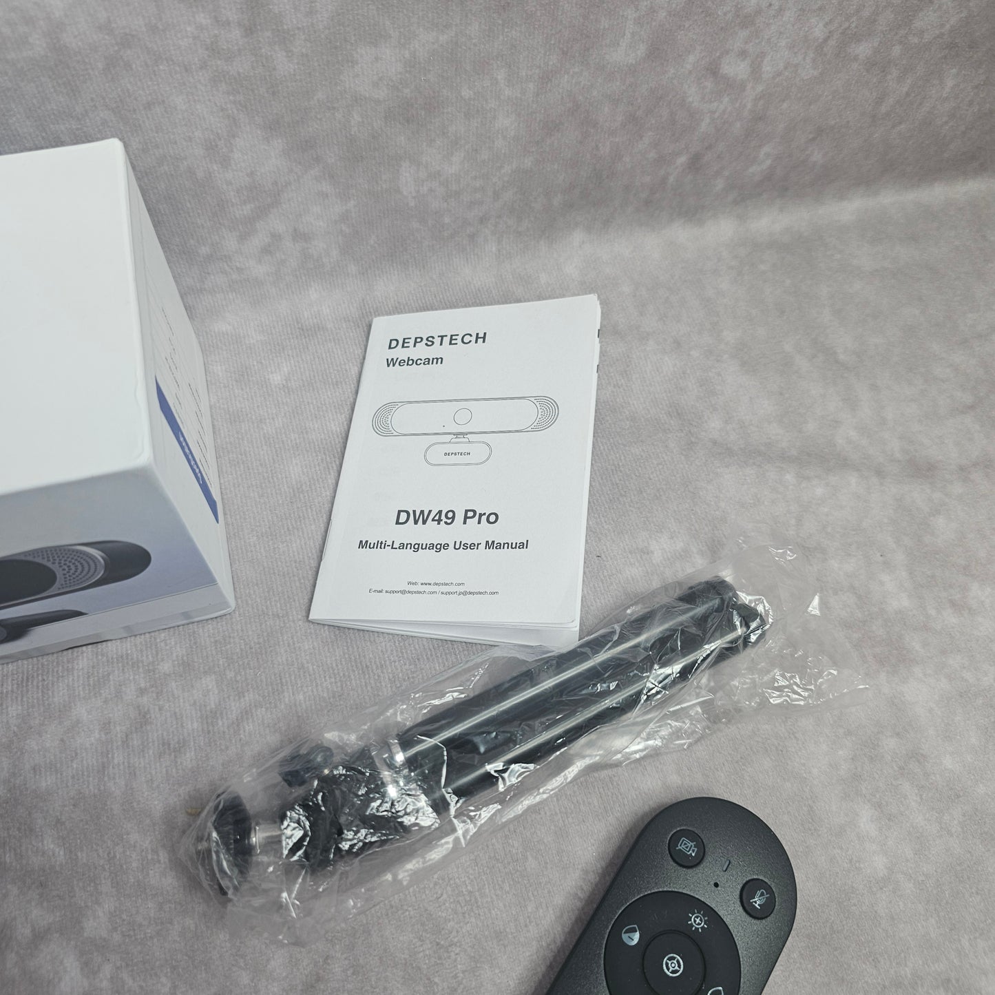 DEPSTECH DW49 Pro 4K UHD Webcam – Black