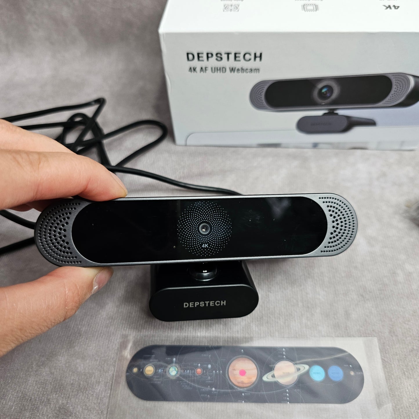DEPSTECH DW49 Pro 4K UHD Webcam – Black