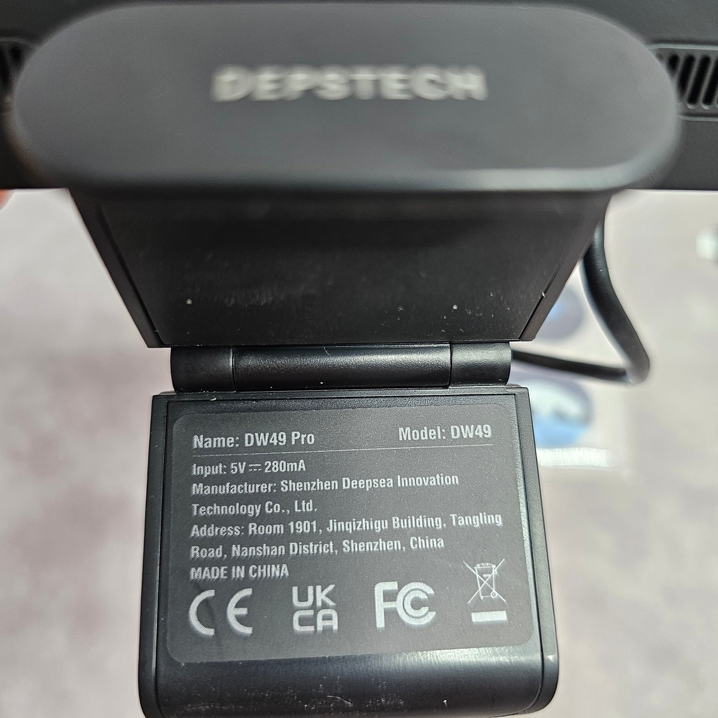 DEPSTECH DW49 Pro 4K UHD Webcam – Black