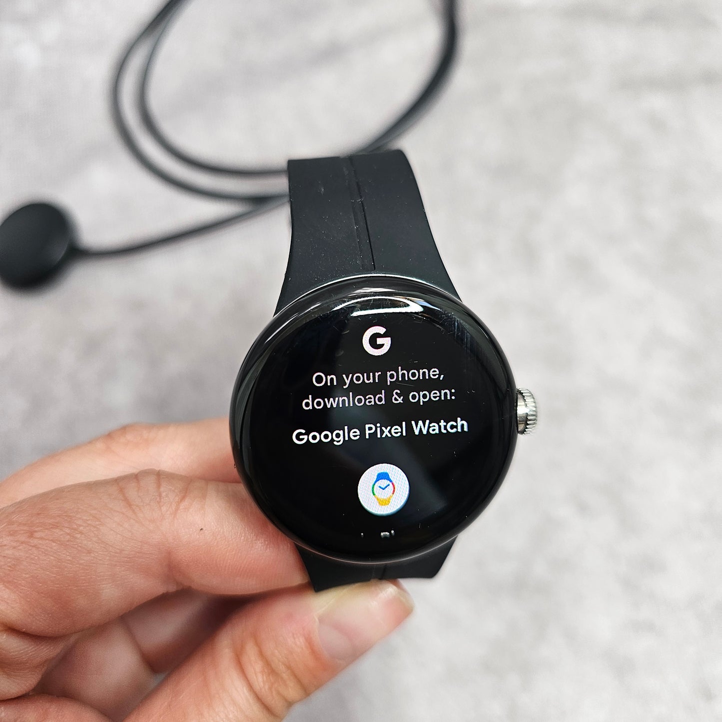 Google Pixel Watch Stainless Steel – Silver/Charcoal
