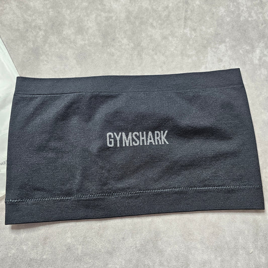 Gymshark Women’s Seamless Bandeau Top – Black Size S-M