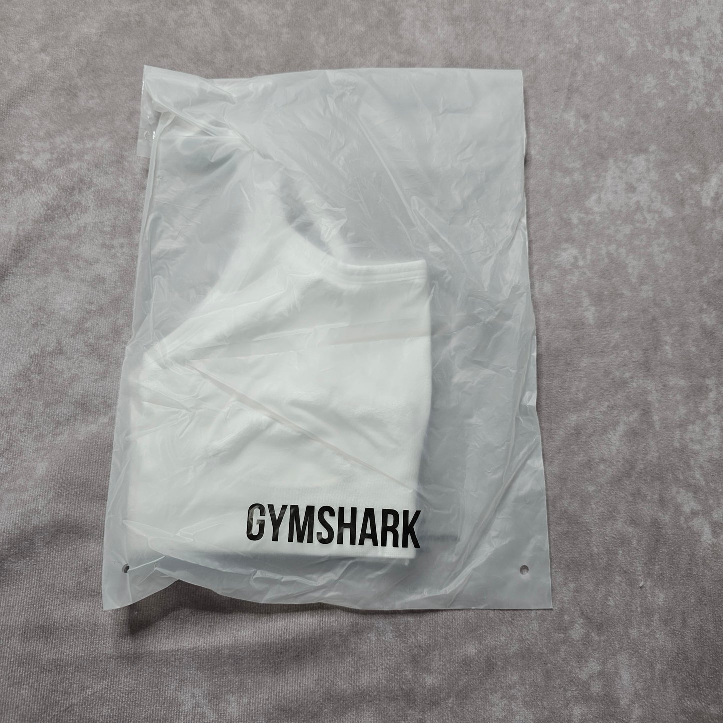 Gymshark Minimal Sports Bra – White Size S