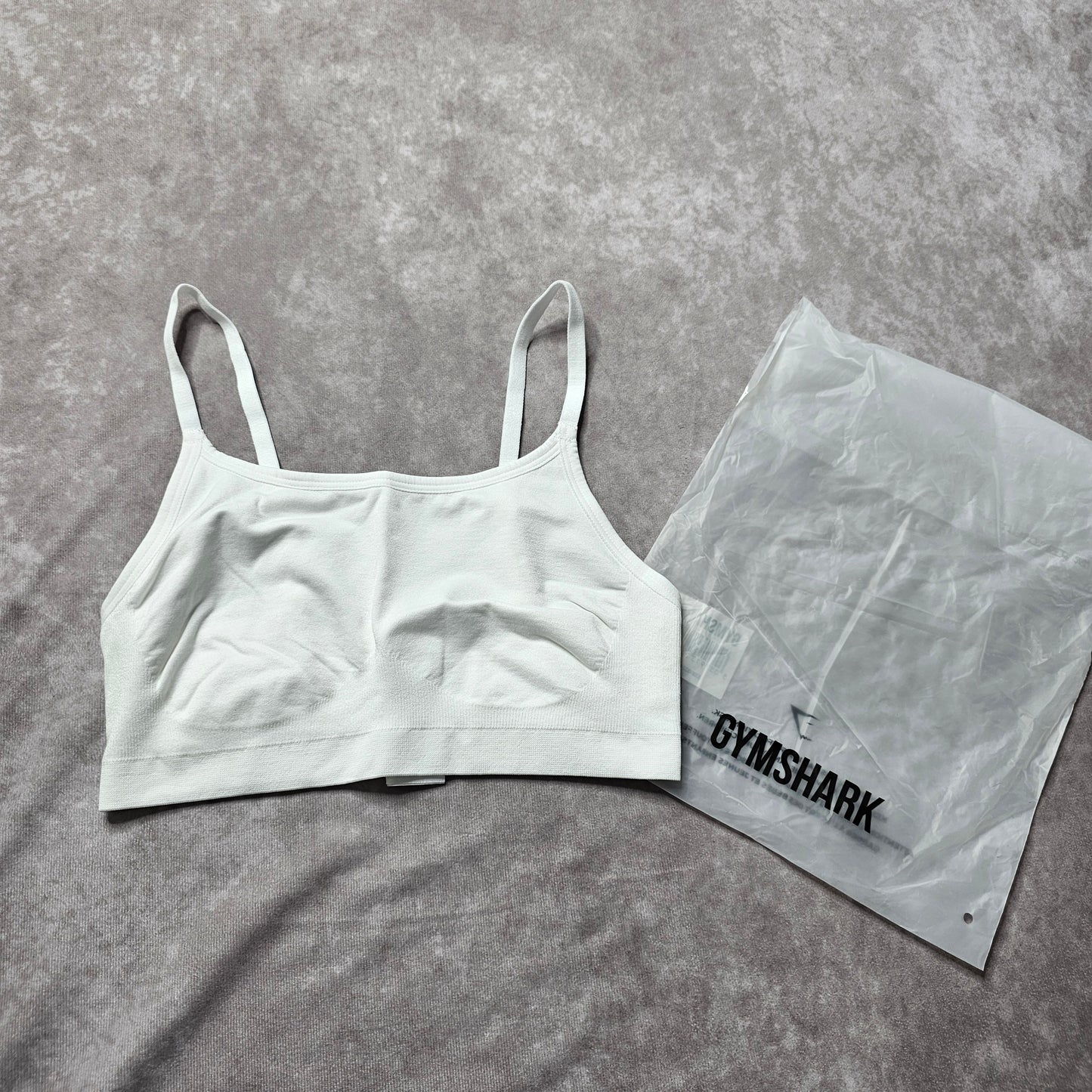 Gymshark Minimal Sports Bra – White Size S