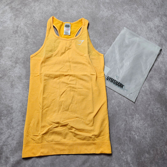 Gymshark Vital Seamless Tank Top – Yellow Marl Size S