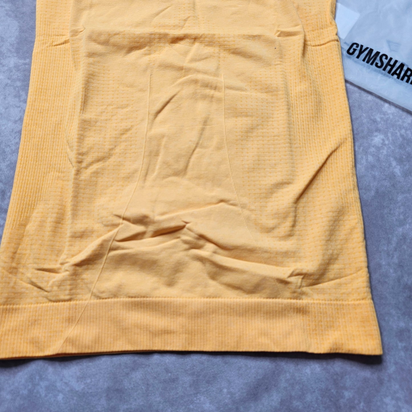 Gymshark Vital Seamless Tank Top – Yellow Marl Size S