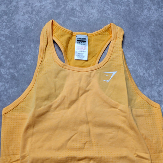 Gymshark Vital Seamless Tank Top – Yellow Marl Size S