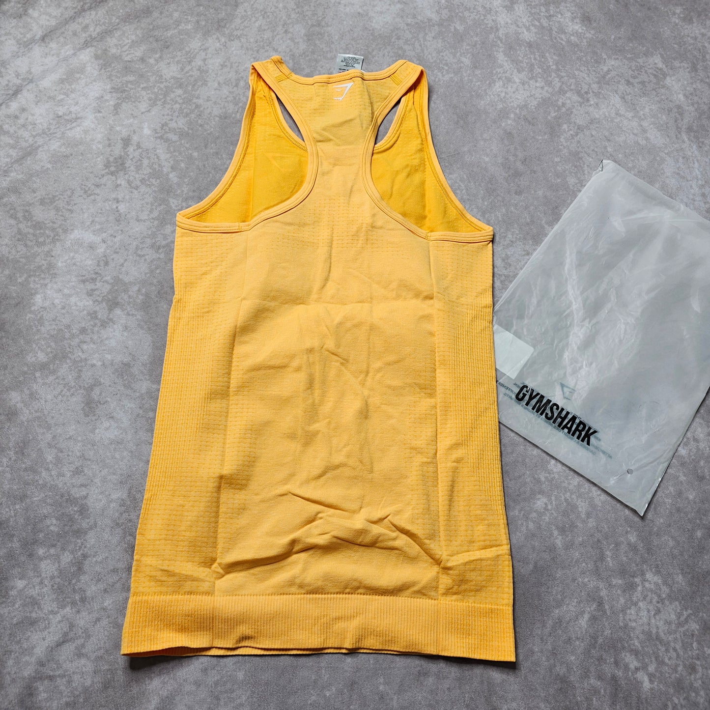 Gymshark Vital Seamless Tank Top – Yellow Marl Size S