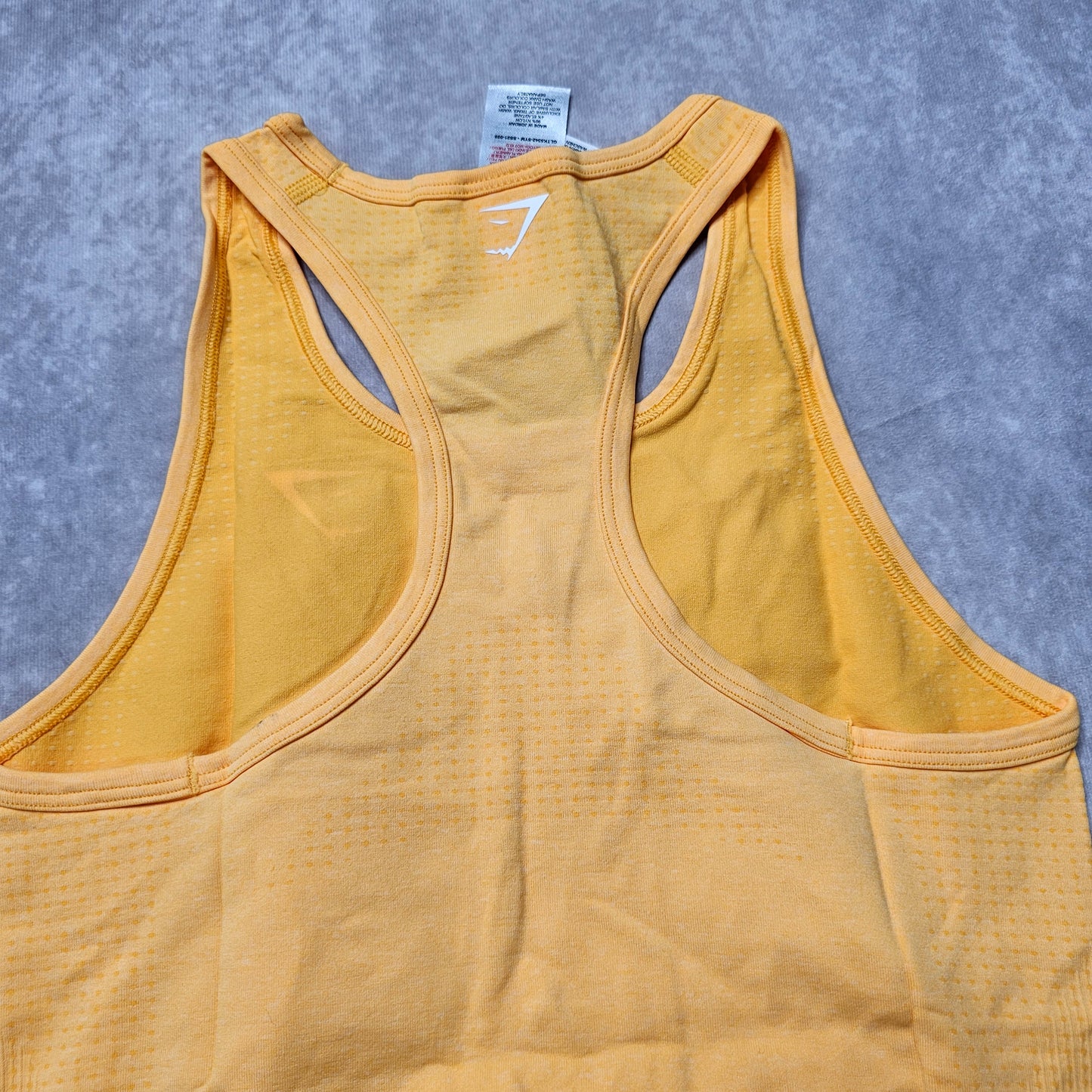 Gymshark Vital Seamless Tank Top – Yellow Marl Size S