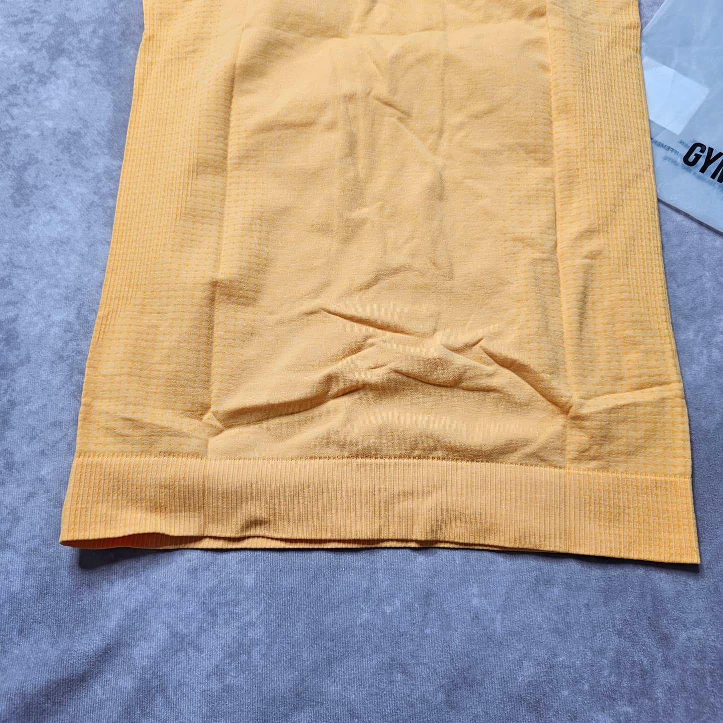 Gymshark Vital Seamless Tank Top – Yellow Marl Size S