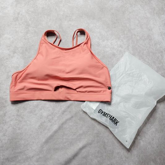 Gymshark Minimal Bikini Top – Desert Pink Size L