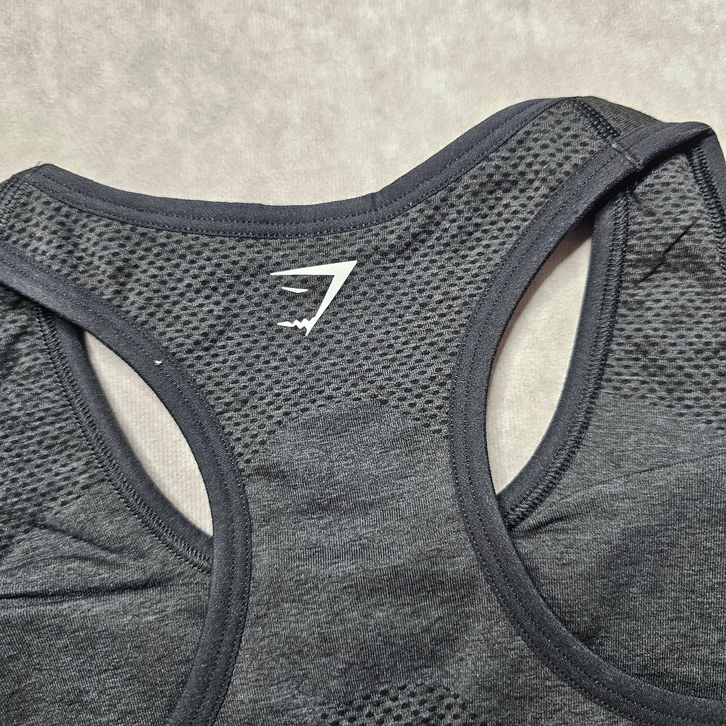 Gymshark Vital Seamless Sports Bra – Black Marl Size XS-S