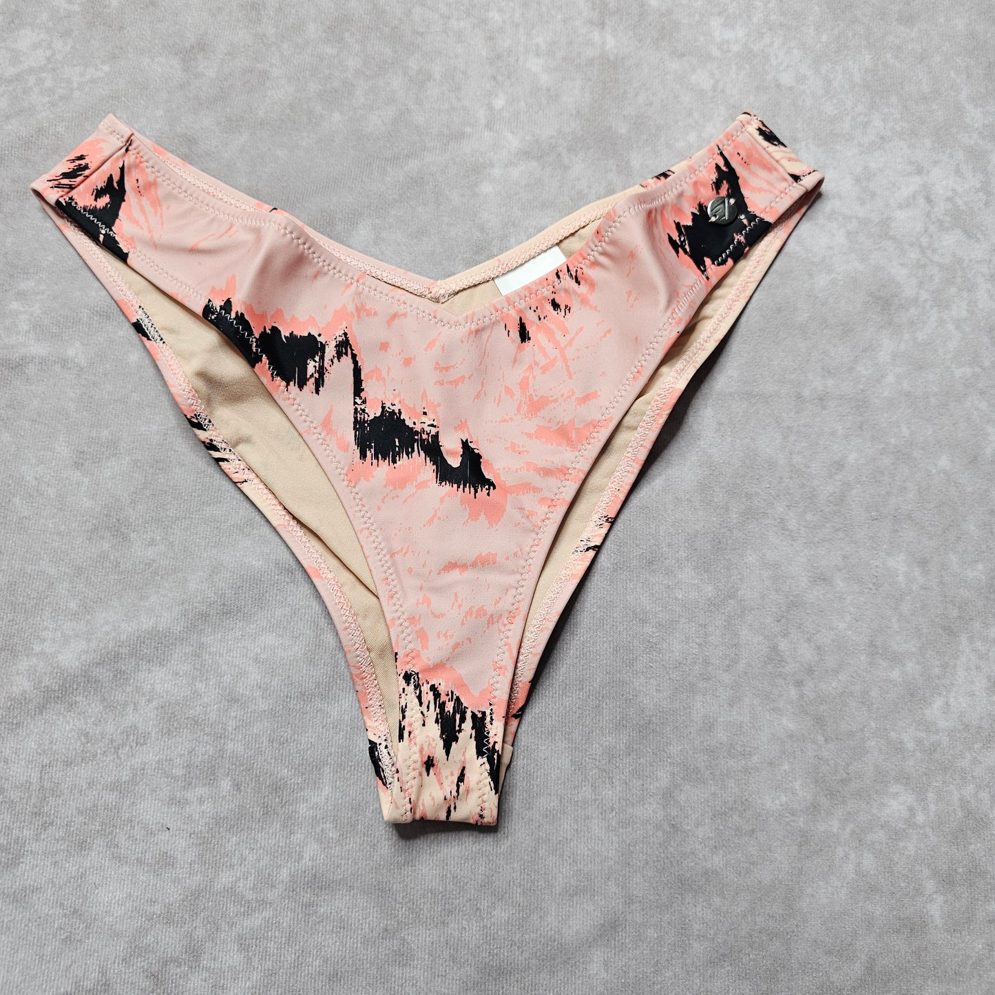 Gymshark Bikini Bottoms – Pink Abstract Print Size XS-S