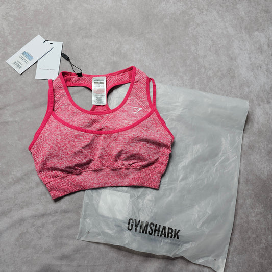 Gymshark Vital Boost Sports Bra – Dark Sunset Pink Marl XS