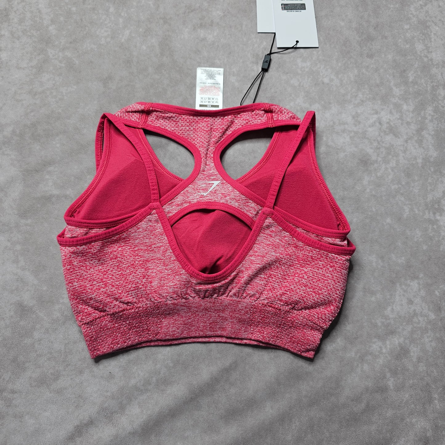 Gymshark Vital Boost Sports Bra – Dark Sunset Pink Marl XS