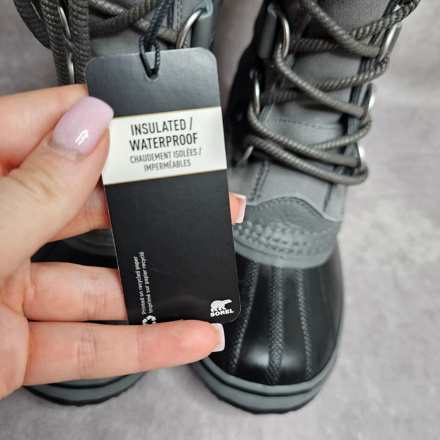 Sorel Joan of Arctic Snow Boots – Grey/Black UK 3