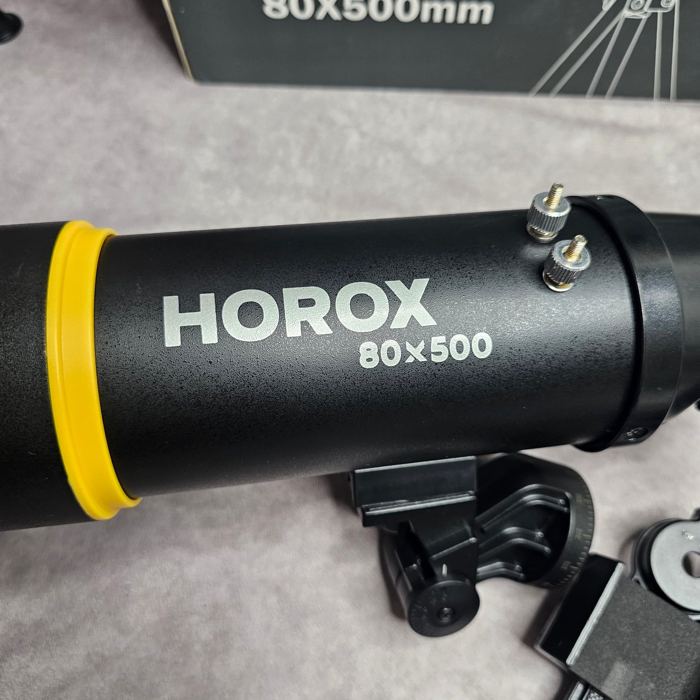 Horox Telescope 80x500mm Refractor – Black (Tripod Fault)