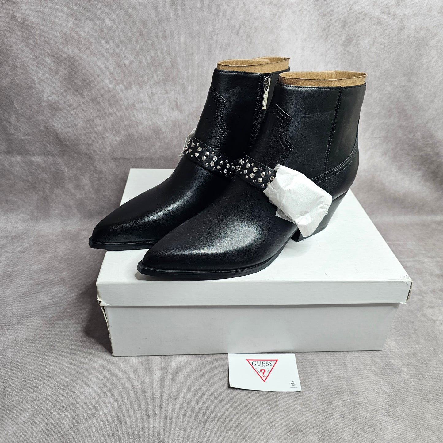 Guess Hermine Ankle Boots – Black UK 7