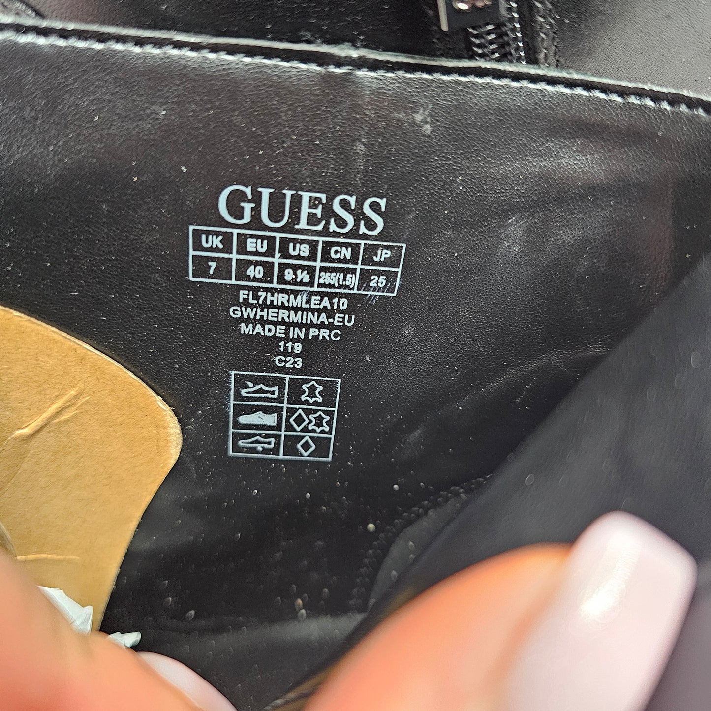Guess Hermine Ankle Boots – Black UK 7