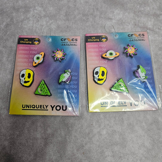 Crocs Jibbitz UV Changing Trippy Festival Charms – Multi