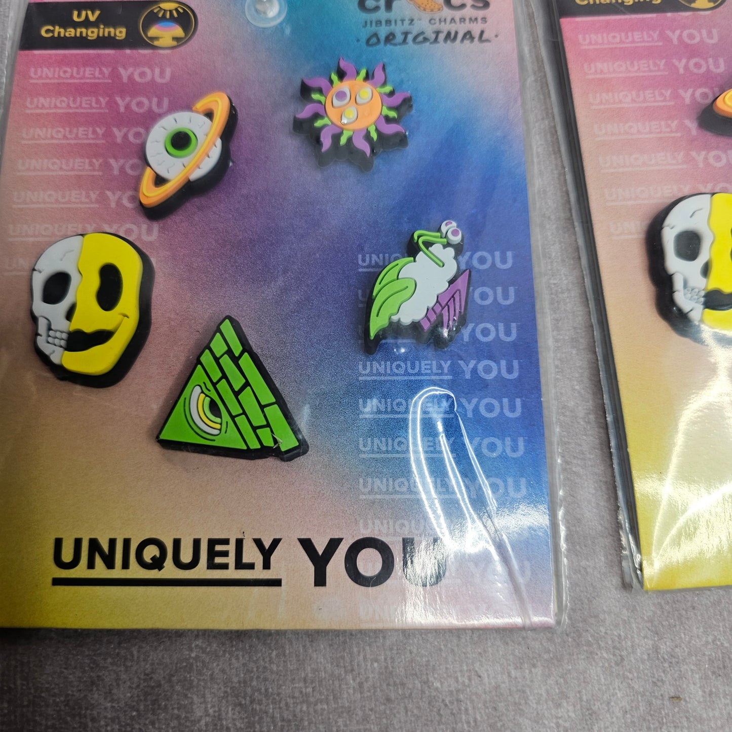 Crocs Jibbitz UV Changing Trippy Festival Charms – Multi