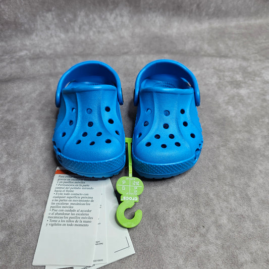 Crocs Kids Baya Clog – Digital Aqua UK 5