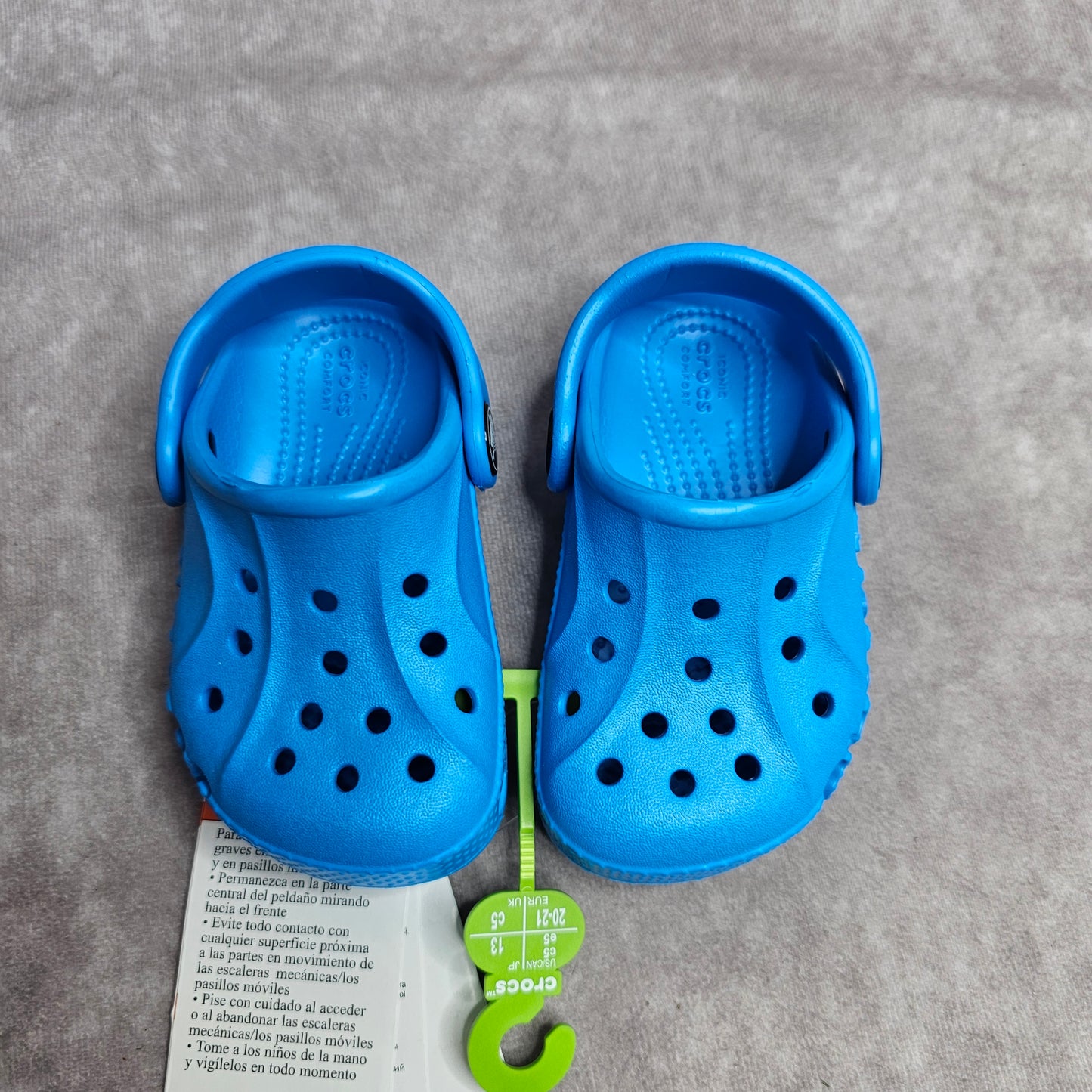 Crocs Kids Baya Clog – Digital Aqua UK 5