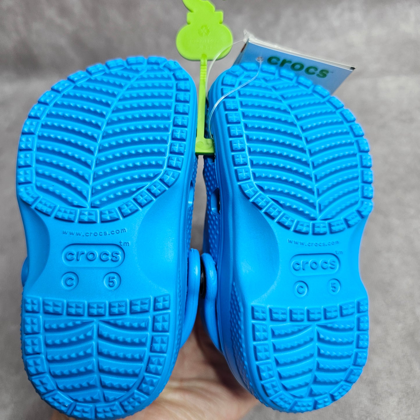 Crocs Kids Baya Clog – Digital Aqua UK 5