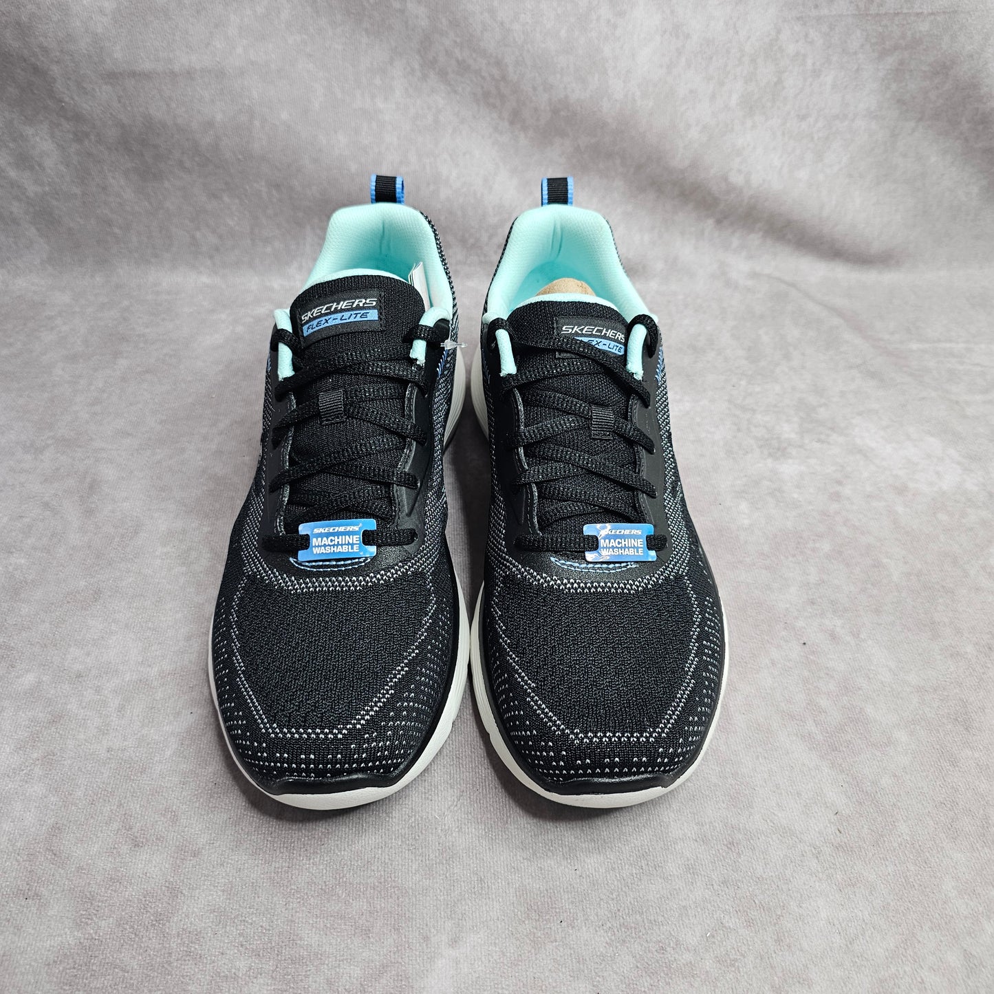 Skechers Flex Appeal 5.0 Cruising Thru – Black/Aqua UK 7