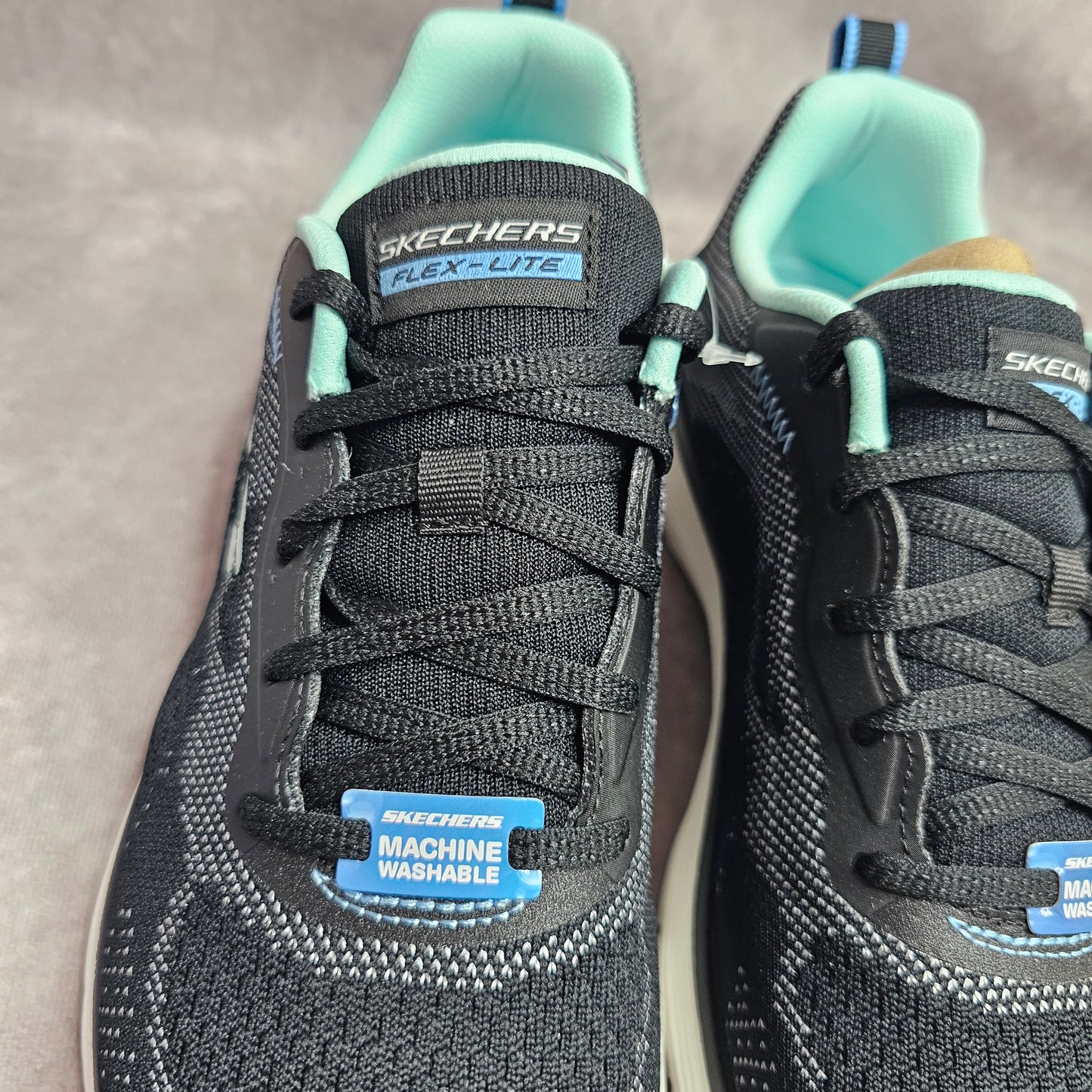 Skechers Flex Appeal 5.0 Cruising Thru – Black/Aqua UK 7