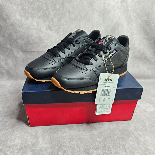 Reebok Classic Leather Trainers – Black UK 3.5