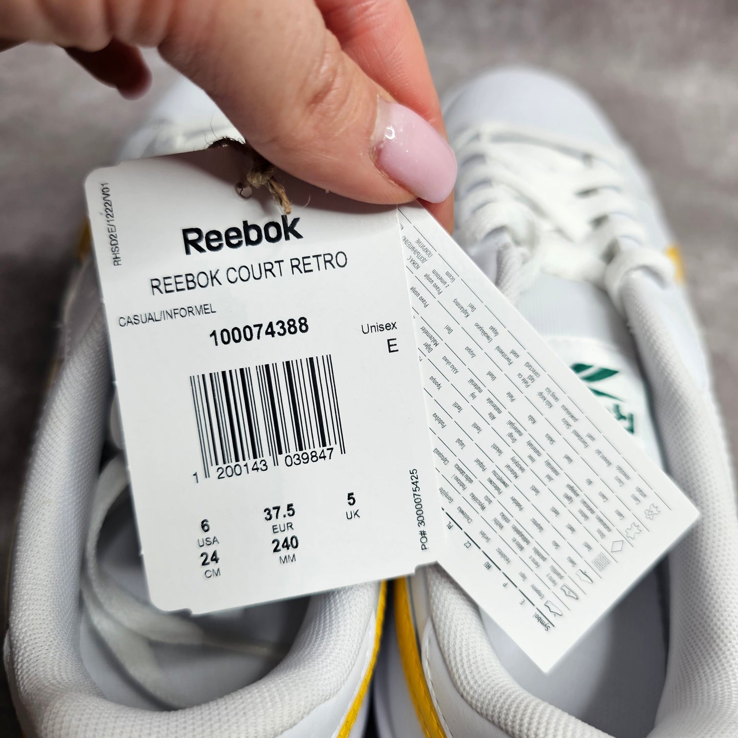 Reebok Court Retro Trainers – White UK 5