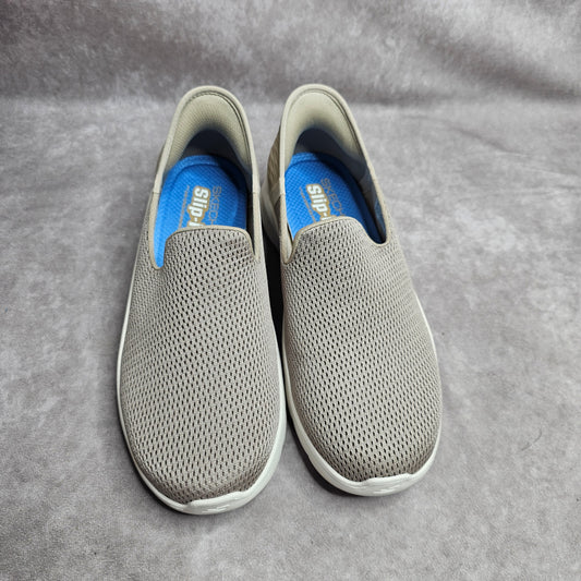 Skechers Go Walk Slip-Ins Trainers – Taupe UK 7