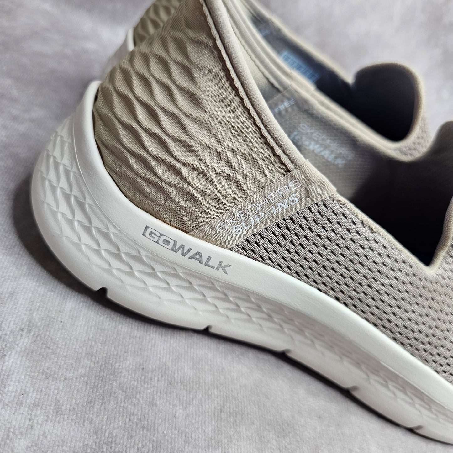 Skechers Go Walk Slip-Ins Trainers – Taupe UK 7