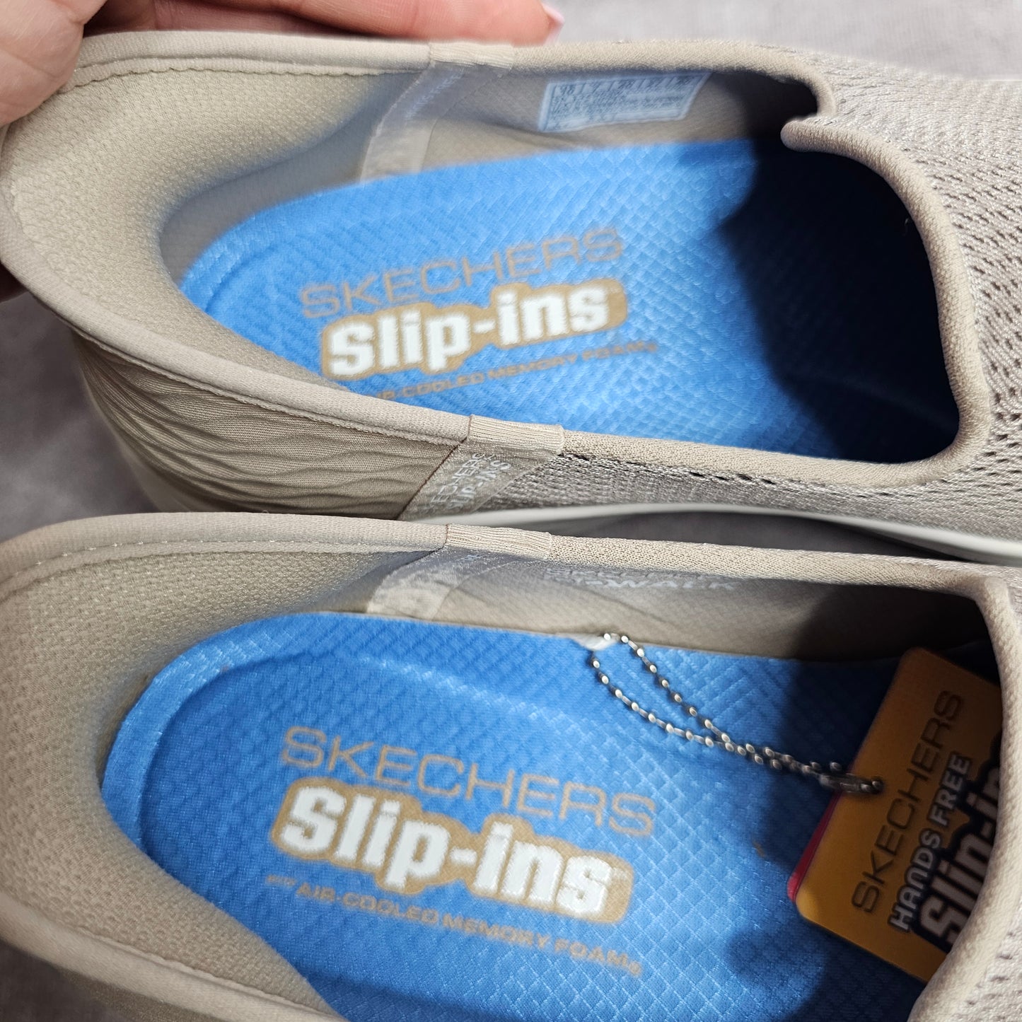 Skechers Go Walk Slip-Ins Trainers – Taupe UK 7