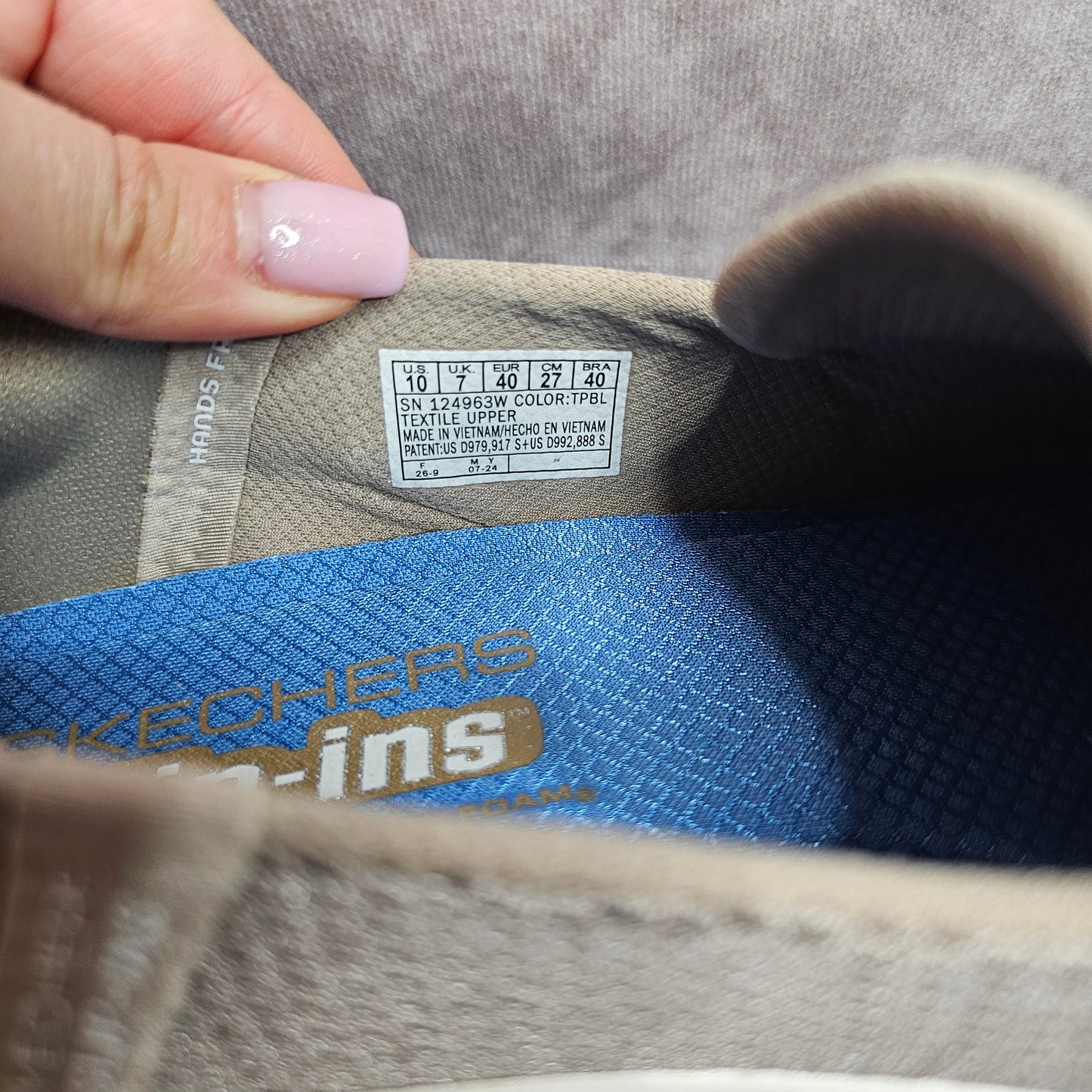 Skechers Go Walk Slip-Ins Trainers – Taupe UK 7