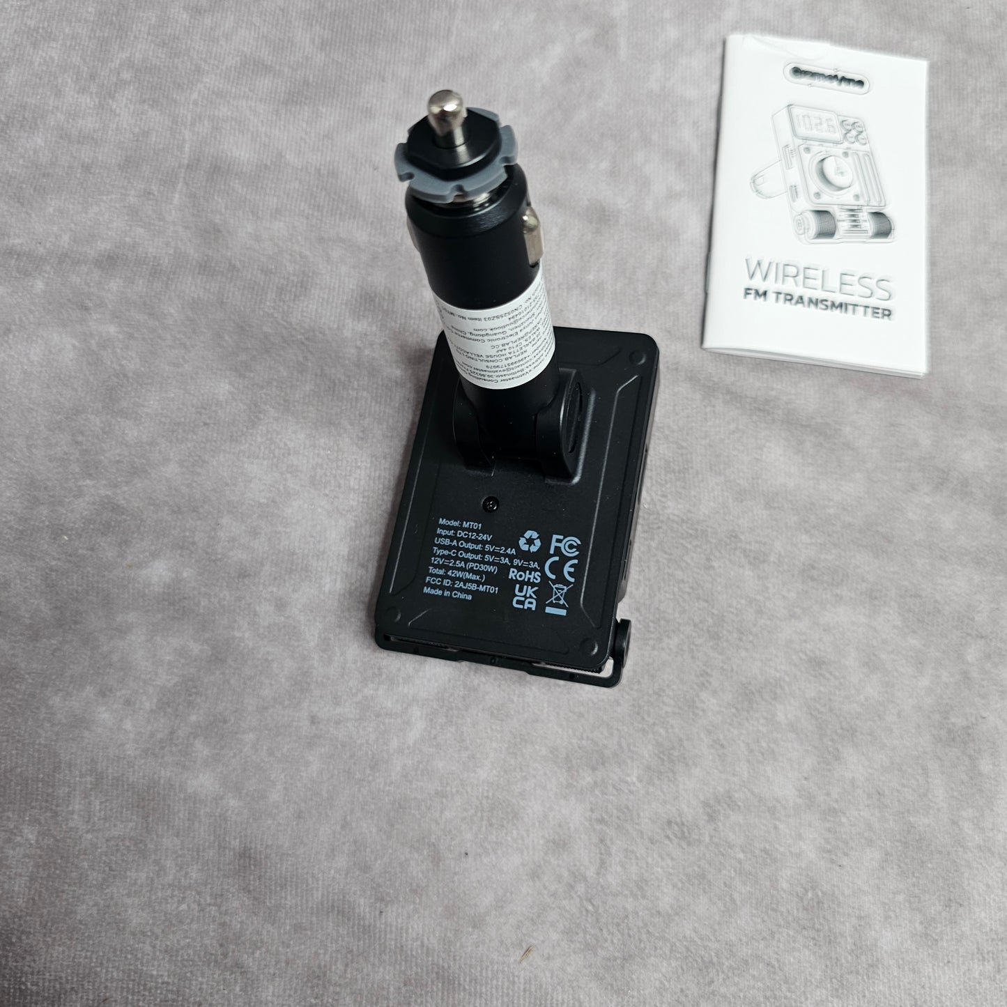 GizmoVine Wireless FM Transmitter Car Charger PD3.0 – Black
