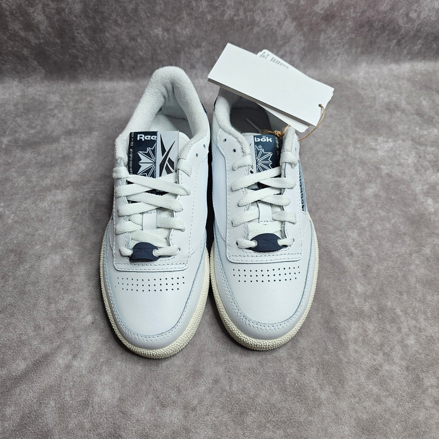 Reebok Club C 85 Trainers – White/Navy UK 2.5
