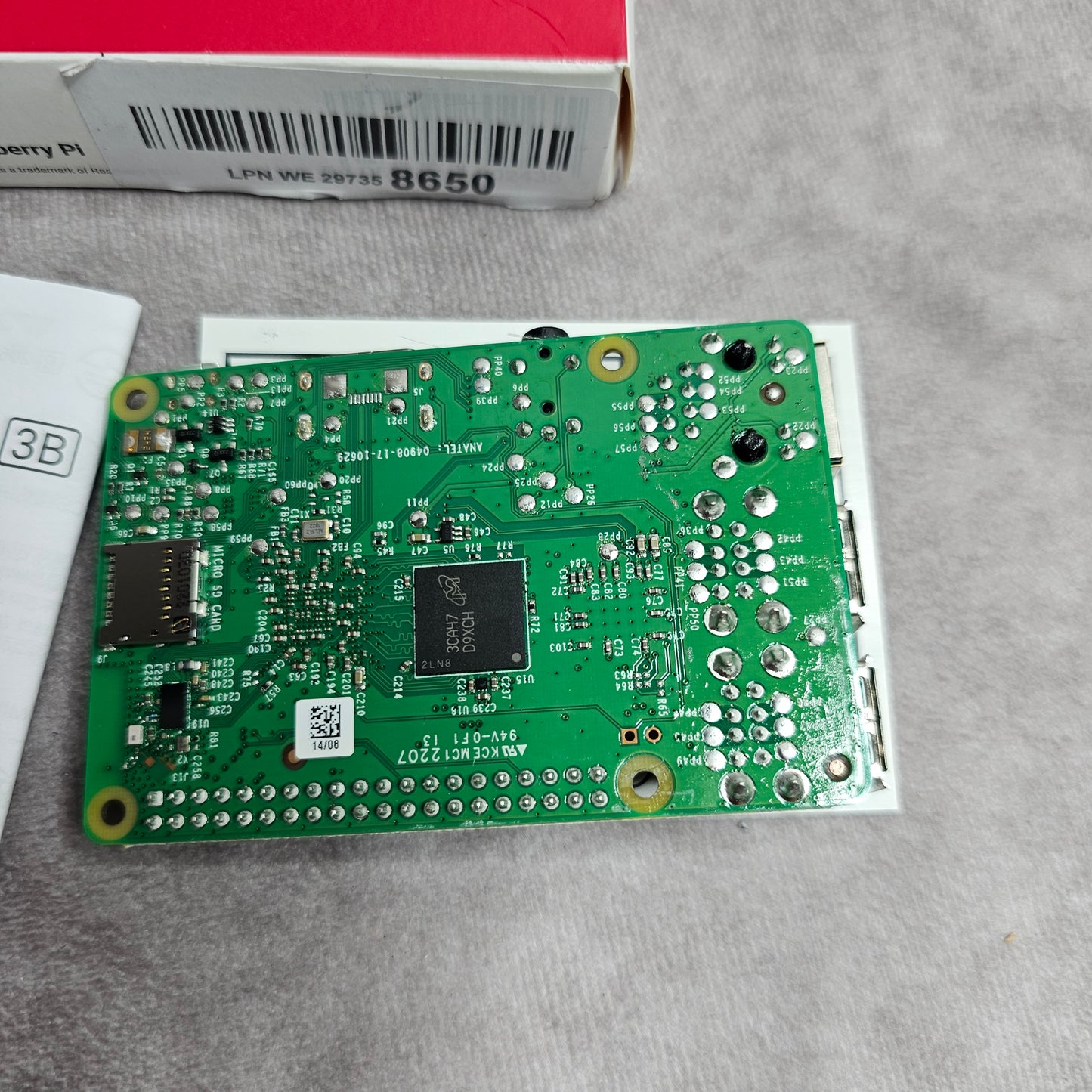 Raspberry Pi Single Board Computer Model 3B