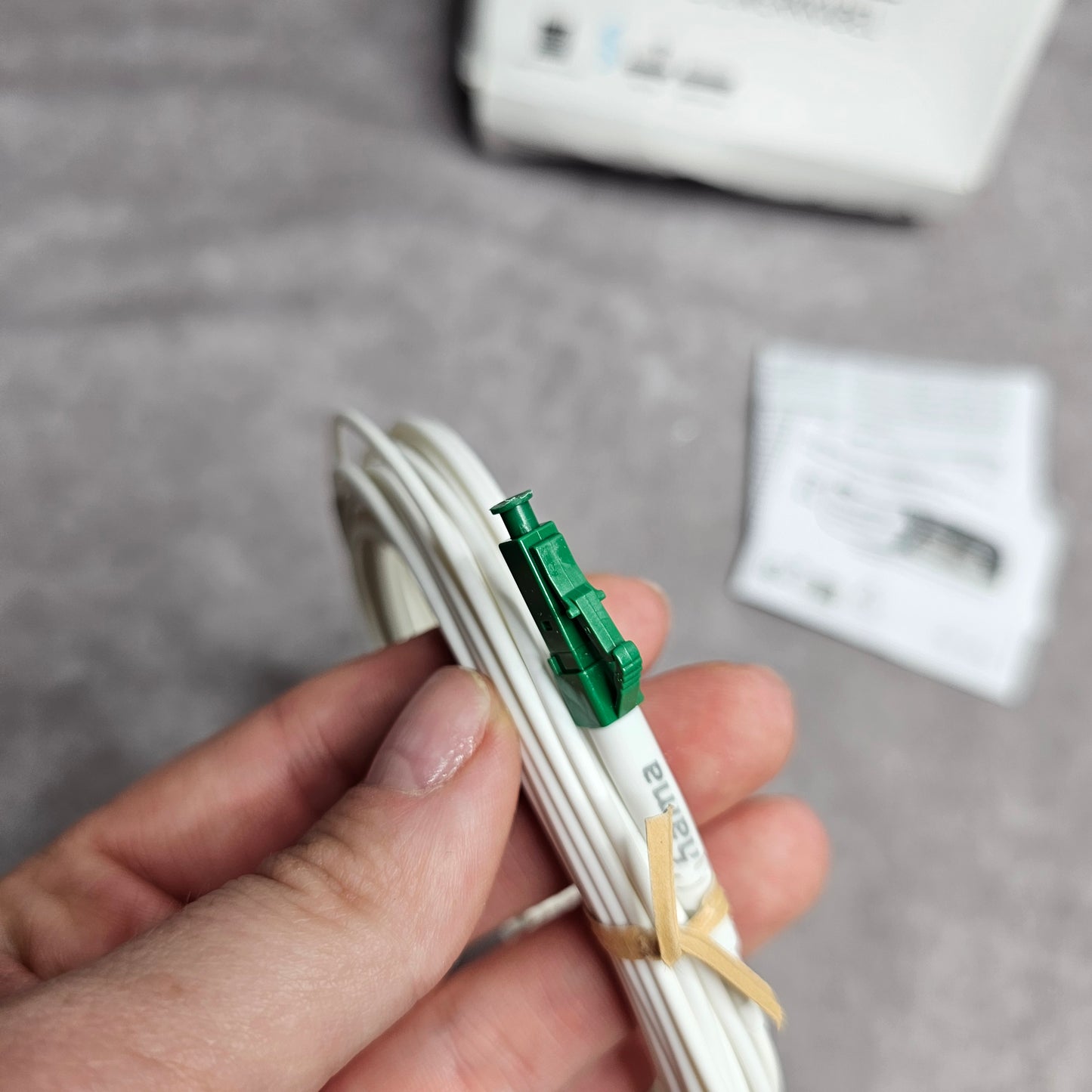 Hama Fibre Optic Network Cable LC/APC 9m White