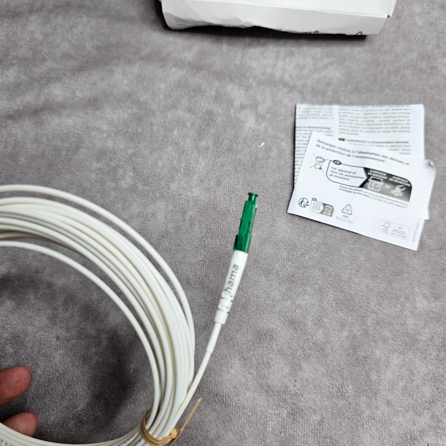 Hama Fibre Optic Network Cable LC/APC 9m White