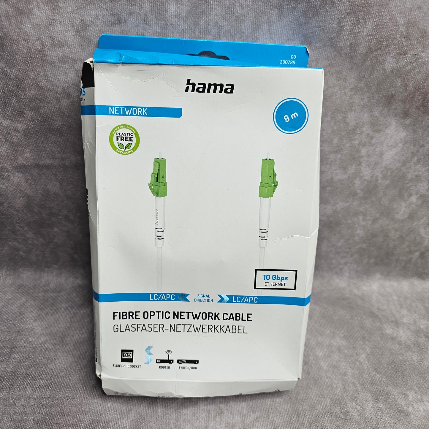 Hama Fibre Optic Network Cable LC/APC 9m White