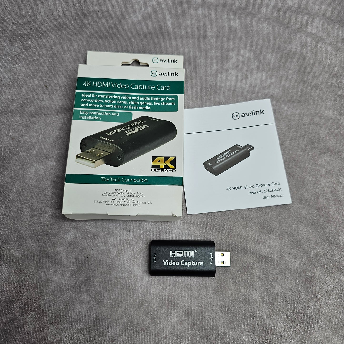 AV Link HDMI Video Capture Card – Black