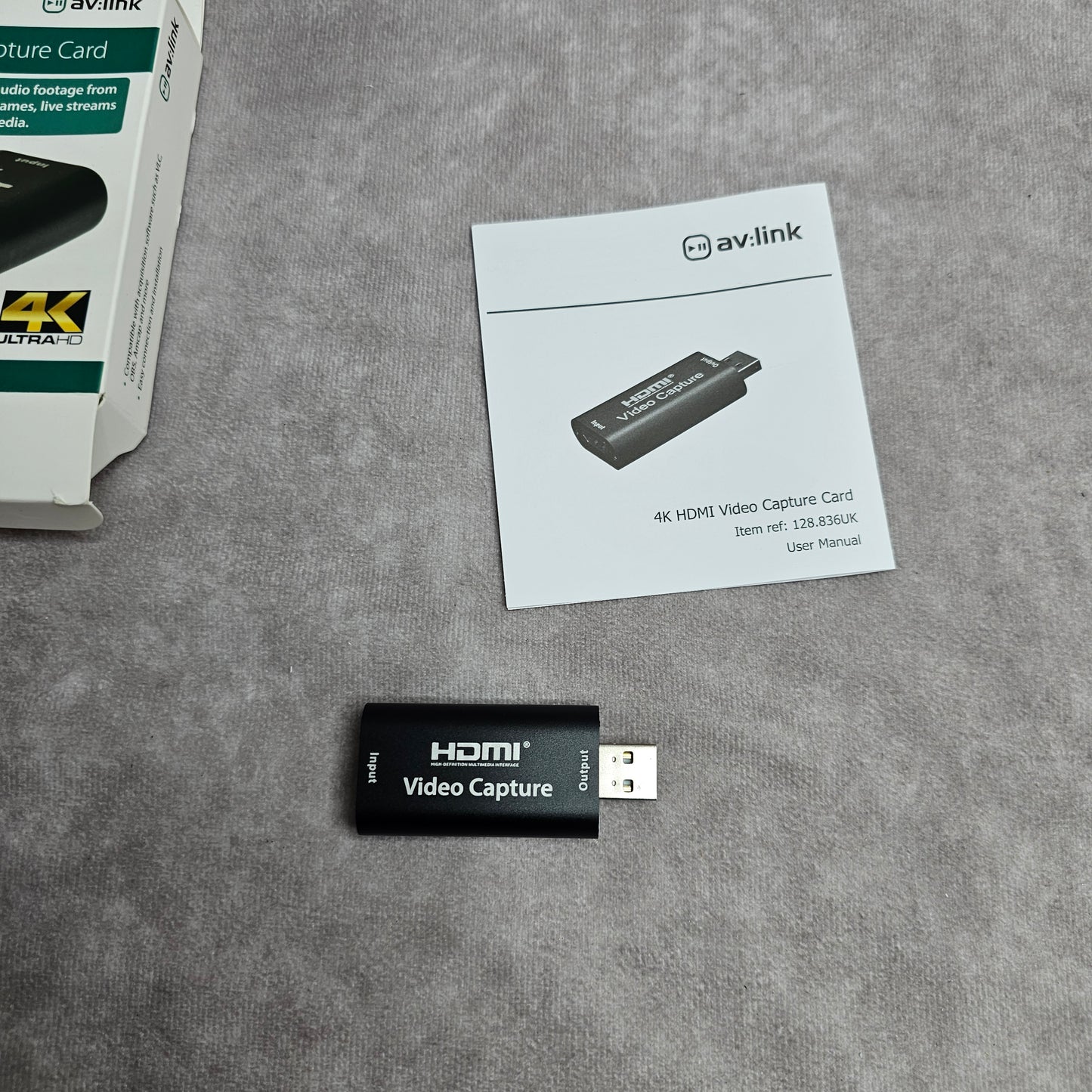 AV Link HDMI Video Capture Card – Black